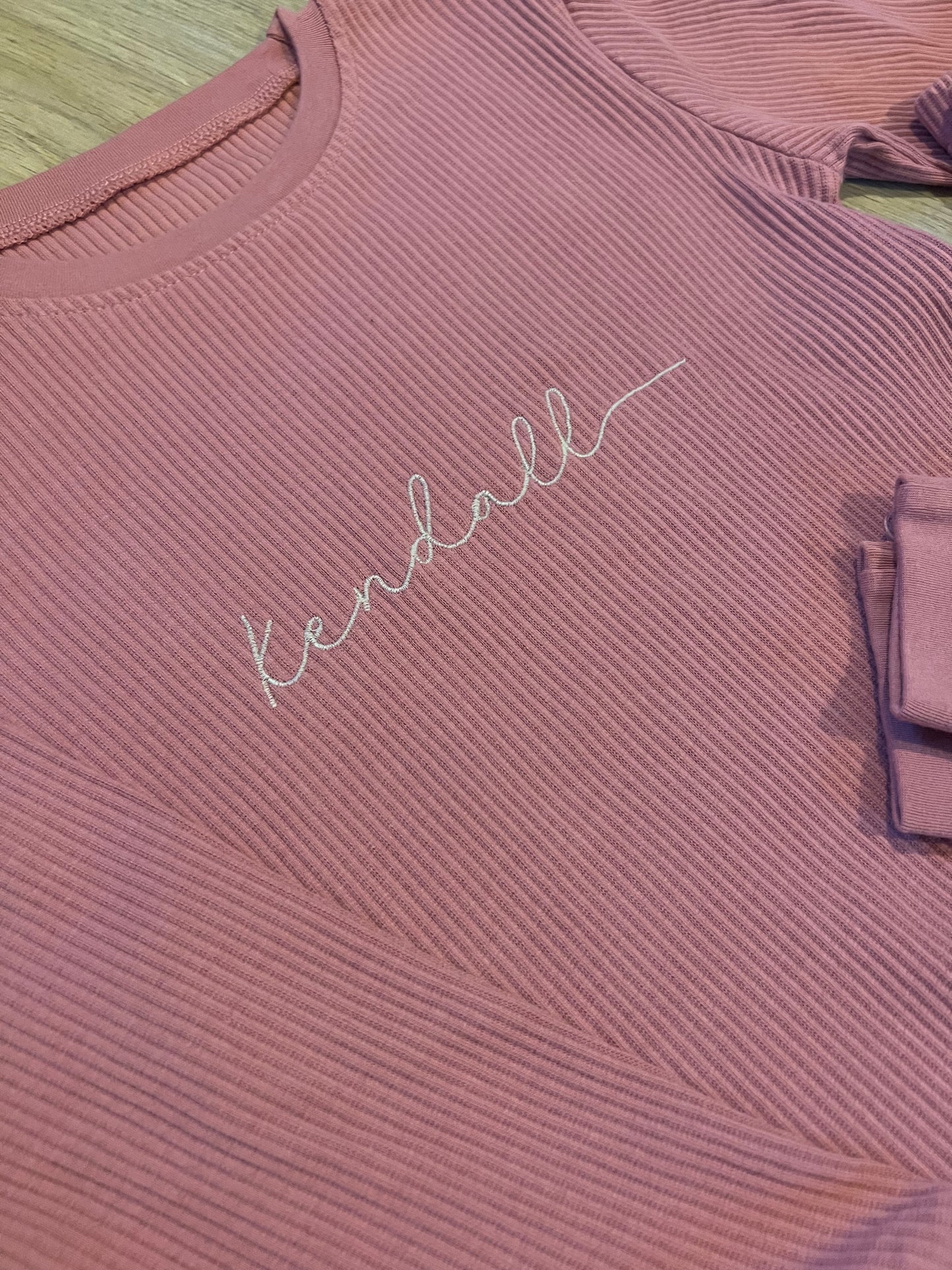 Ribbed loungewear set